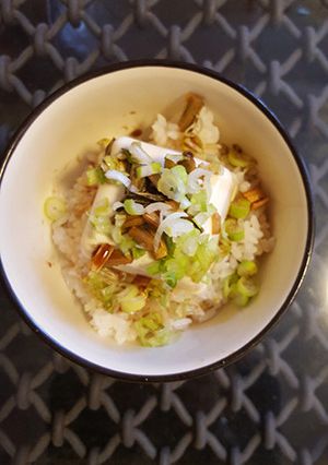 豆腐丼、行者にんにく味噌漬けのせ-レシピのメイン写真