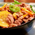 簡単中華★黄色いズッキーニと肉の炒めもの