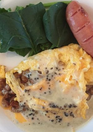 とろふわ納豆チーズオムレツ♡-レシピのメイン写真