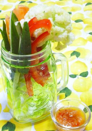 明太子オリーブディップのスティック野菜-レシピのメイン写真