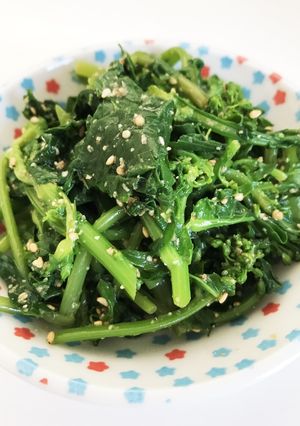 のらぼう菜(菜っ葉)の胡麻和え-レシピのメイン写真