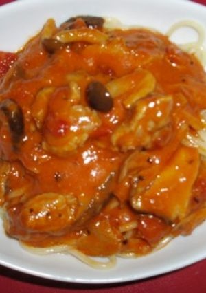 きのことチキンのトマトクリームパスタ-レシピのメイン写真