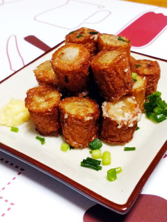 琉木綿豆腐とちくわの素揚げ(2~3人分)-レシピのメイン写真