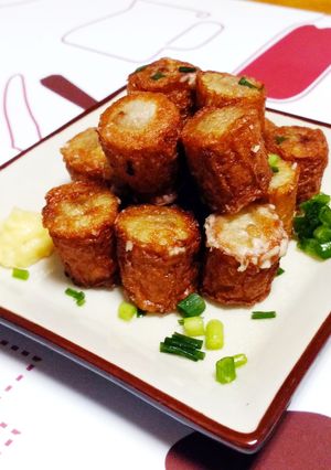琉木綿豆腐とちくわの素揚げ（２～３人分）-レシピのメイン写真