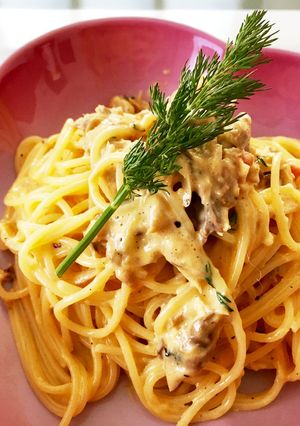 簡単！美味！サバのレモンクリームパスタ-レシピのメイン写真