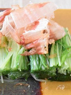 簡単★しゃきしゃき水菜のおひたし-レシピのメイン写真