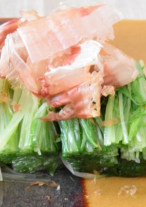 簡単★しゃきしゃき水菜のおひたし-レシピのメイン写真