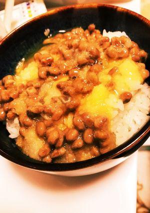 ランチに！卵おろし納豆ご飯！-レシピのメイン写真