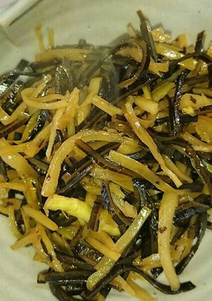 大根の皮 出汁昆布 のキンピラ-レシピのメイン写真
