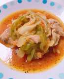 キャベツ大量消費！鶏肉ケチャップ煮