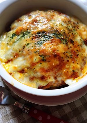 簡単★鶏挽肉でカフェ風ミートハンバーグ-レシピのメイン写真
