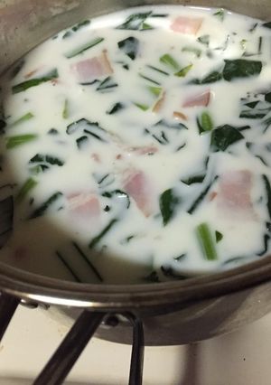 ほうれん草とベーコンのクリームパスタ-レシピのメイン写真