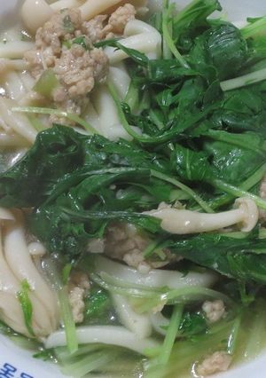 中華あじの鶏団子うどん-レシピのメイン写真