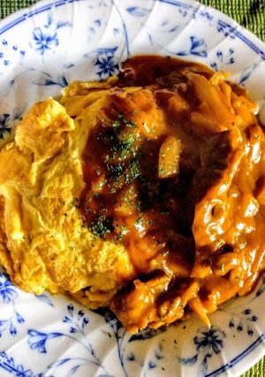 簡単オムハヤシ☆市販ハヤシのルーで-レシピのメイン写真
