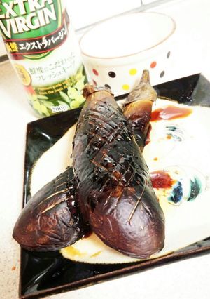 焼きナス！オリーブオイルが決めて-レシピのメイン写真