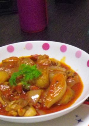 ベイクドポテトと鶏肉のトマト煮-レシピのメイン写真