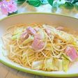春キャベツとベーコンのミルクパスタ♪