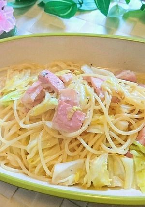 春キャベツとベーコンのミルクパスタ♪-レシピのメイン写真