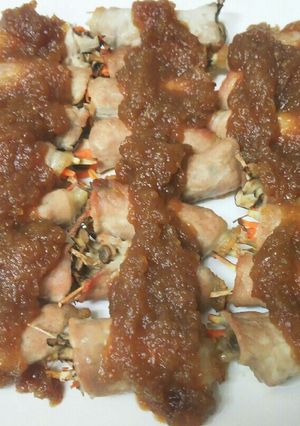 肉巻き野菜の玉ねぎソース-レシピのメイン写真