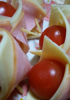 プチトマトのハムチーズ巻き！-レシピのメイン写真