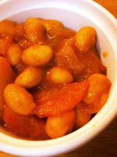 チーズ&ケチャップで簡単大豆のトマト煮。-レシピのメイン写真