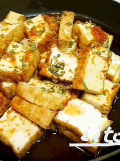 グリルパン♪焦がし厚揚げの酢醤油和え-レシピのメイン写真