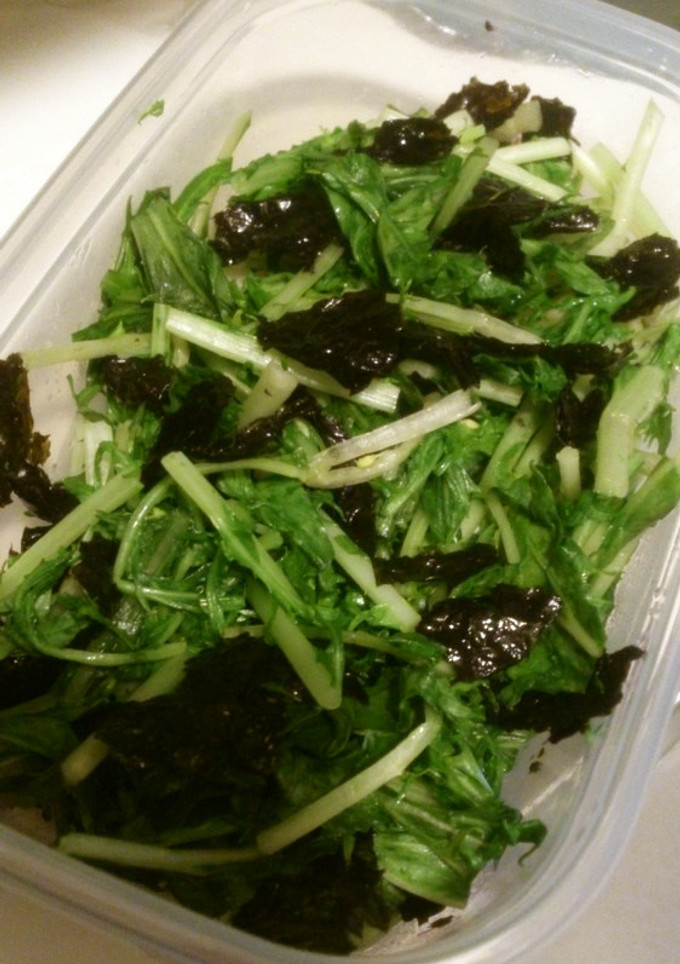水菜と韓国海苔の和え物-レシピのメイン写真