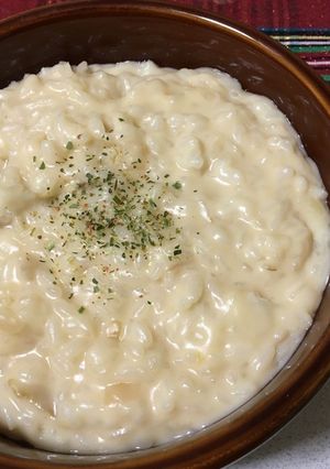 グラタン缶で簡単！豆乳チーズリゾット♪-レシピのメイン写真