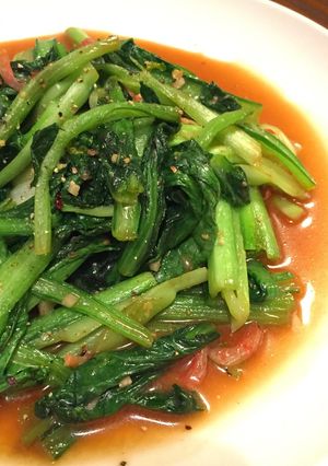 簡単タイ風青菜野菜炒め・空芯菜など-レシピのメイン写真