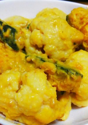 カリフラワーとかぼちゃの胡麻味噌あえ-レシピのメイン写真