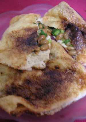 グリルで●納豆とニラの油揚げはさみ焼き-レシピのメイン写真