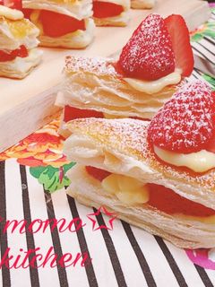 簡単♡いちごのミルフィーユ-レシピのメイン写真