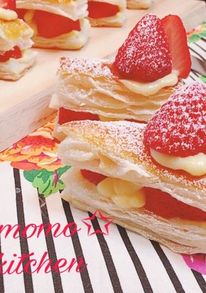 簡単♡いちごのミルフィーユ-レシピのメイン写真