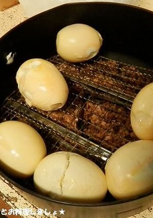 アウトドアで簡単★卵の燻製-レシピのメイン写真