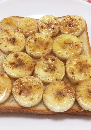 バナナシナモンハニートースト-レシピのメイン写真
