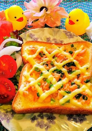 しゃけマヨチーズトースト-レシピのメイン写真