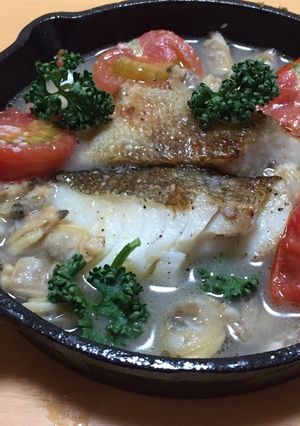 スキレットで10分アクアパッツァ！-レシピのメイン写真