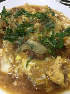 5分でカツとじ-レシピのメイン写真