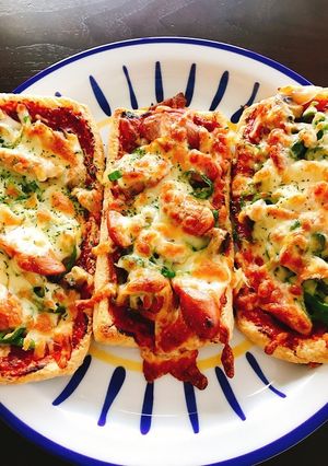 ケチャップで簡単ピザソースのピザ-レシピのメイン写真