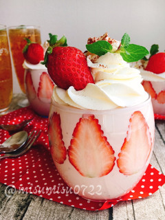 お砂糖なし☆いちごのレアチーズケーキ-レシピのメイン写真
