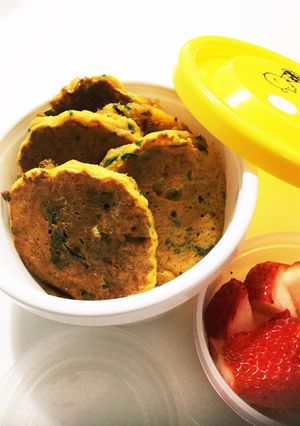<離乳食後期>にんじんとツナのパンケーキ-レシピのメイン写真