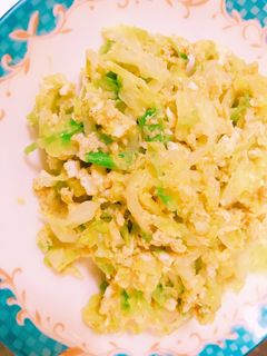 キャベツの卵とじ 簡単-レシピのメイン写真