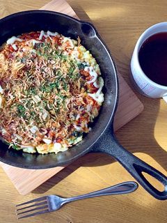 ごはんでお好み焼き♪-レシピのメイン写真