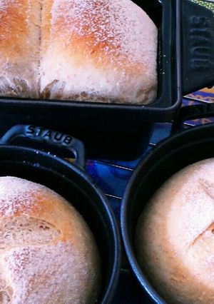 ストウブで★全粒粉のフワフワ食事パン-レシピのメイン写真