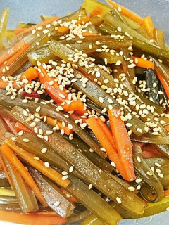 簡単ヘルシー♪茎わかめのきんぴら-レシピのメイン写真