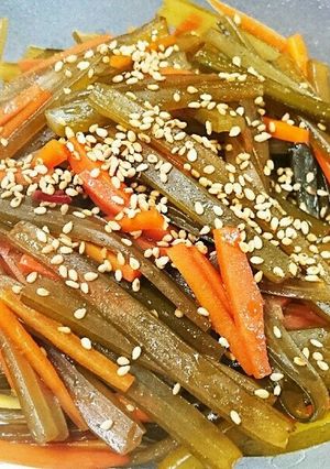 簡単ヘルシー♪茎わかめのきんぴら-レシピのメイン写真