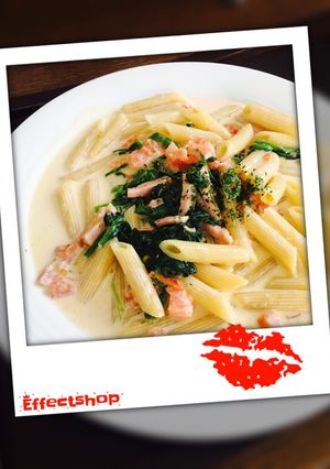 ほうれん草のクリームパスタ٩( ᐛ )و-レシピのメイン写真