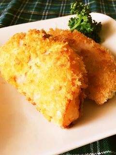 ポテトサラダが残ったらハムカツ!-レシピのメイン写真