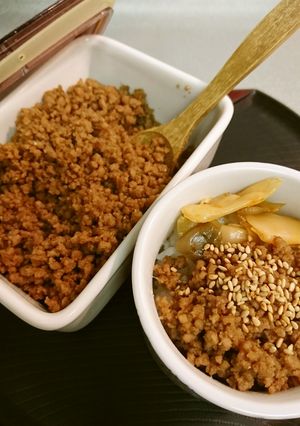 豚ひきそぼろご飯-レシピのメイン写真