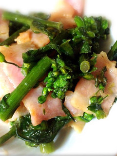 ご飯が進む!!!菜の花のマヨポン炒め-レシピのメイン写真